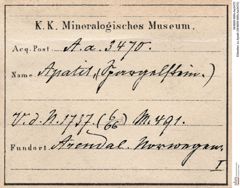 Etiketten zu Apatit (NHMW-MIN-Aa3470)